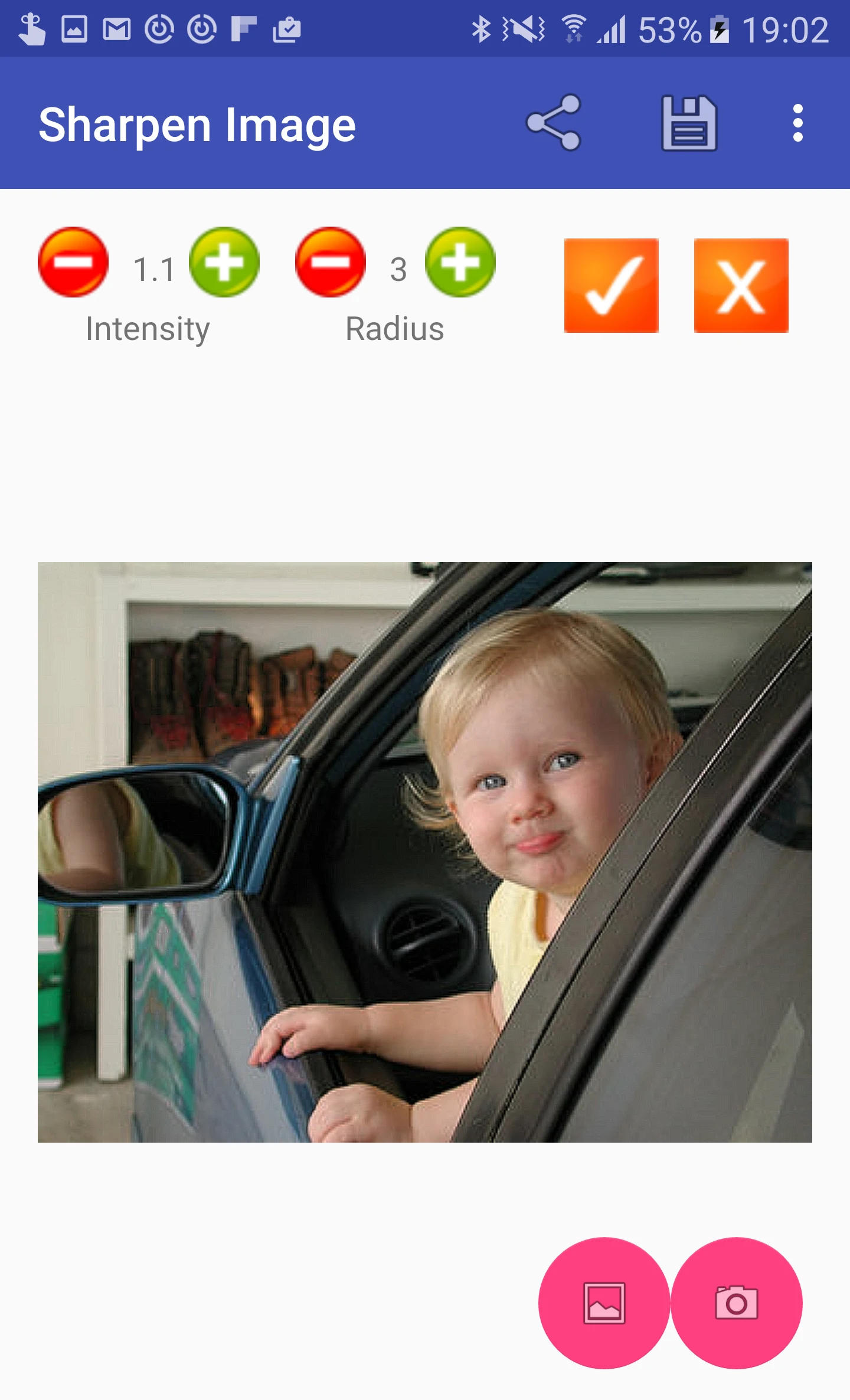Sharpen Image screenshot